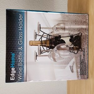 Wine Bottle and Glass Holder